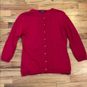 !LAST CHANCE! 3/4 sleeve red cardigan